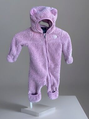 The North Face Baby Bear Campshire Fleece Bunting 6-12 Months Pink Winter Snow